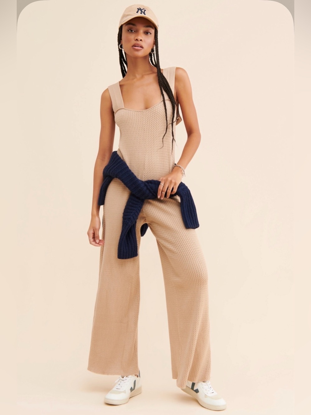 WeWoreWhat Knit Wide Leg Jumpsuit
